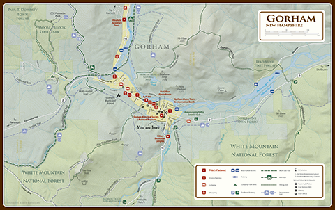 Gorham, NH map